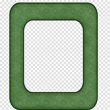 Rectangle Square Frames, green frame transparent background PNG clipart