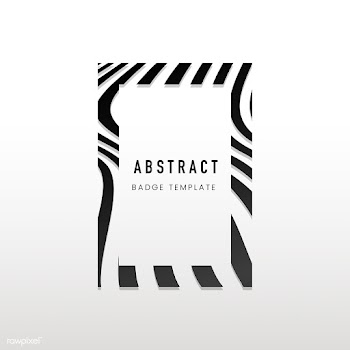Rectangular black and white abstract badge ve.. | Free stock vector - 538086