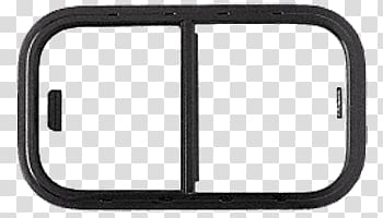 Rectangular black frame illustration, Trailer Window transparent background PNG clipart