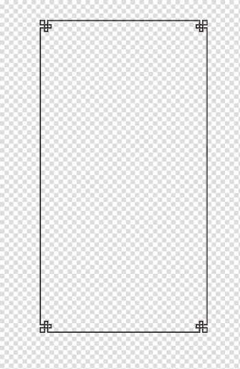 Rectangular black frame line , Light White Line Angle Point, Aesthetic exquisite vintage border transparent background PNG clipart