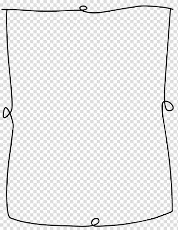 Rectangular black line background template, Borders and Frames , doodle transparent background PNG clipart