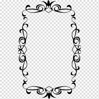 Rectangular black tribal frame, frame , Vintage Frame transparent background PNG clipart