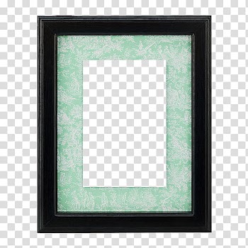 , rectangular black wooden frame transparent background PNG clipart