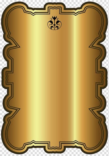 Rectangular blank banner , Label , Gold Luxury Label Template transparent background PNG clipart