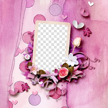 Rectangular blue and brown frame with flowers illustration, Flowers box transparent background PNG clipart