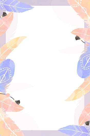 Rectangular Boho style frame vector