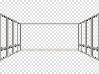 Rectangular brass-colored frame, Window Wall , Open window transparent background PNG clipart