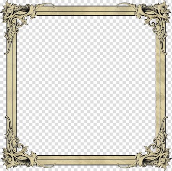 Rectangular brown floral background template, Frames , Empty Frame transparent background PNG clipart