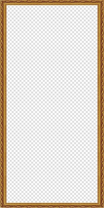 Rectangular brown frame illustration, frame Pattern, European Border transparent background PNG clipart