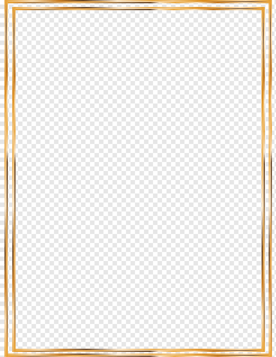 rectangular brown frame illustratrion, Icon, Gold Line border, border, frame, angle png