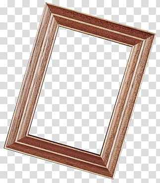 , rectangular brown frame transparent background PNG clipart