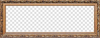 Rectangular brown frame transparent background PNG clipart