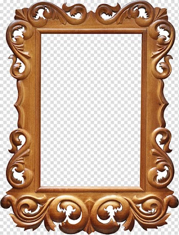 Rectangular brown mirror frame , Frames , vintage frame transparent background PNG clipart