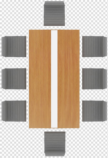 Rectangular brown table with eight chairs concept, Table Wood Chart, Size chart diagram color flat wood conference table desk transparent background PNG clipart