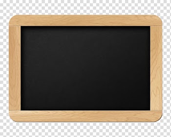 Rectangular brown wooden framed chalkboard, Blackboard Paper Bulletin board Slate, notice transparent background PNG clipart