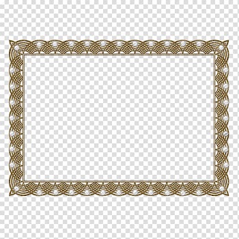 Rectangular frame transparent background PNG clipart