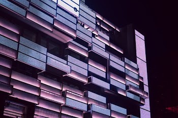rectangular glass boxes digital wallpaper