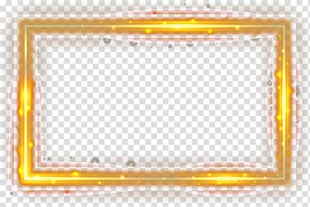 Rectangular gold frame illustration, Cool Boarders 2 Light , border trim material transparent background PNG clipart