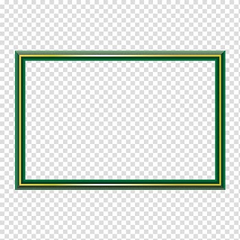 Rectangular green and yellow frame illustration, Green Rectangle , Green Frame transparent background PNG clipart