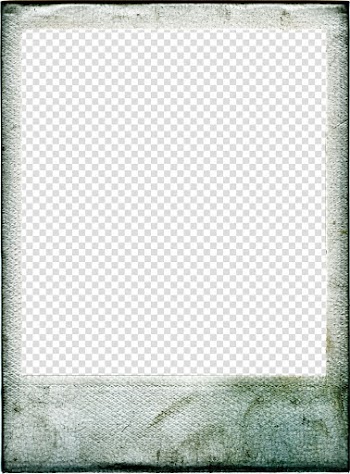 Rectangular green frame, Frames Instant camera Work of art, polaroid transparent background PNG clipart