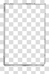 Rectangular grey frame transparent background PNG clipart