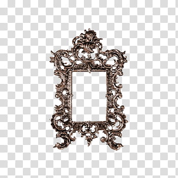 Rectangular grey metal frame transparent background PNG clipart