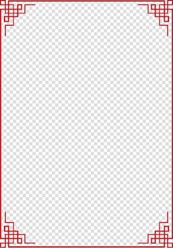 Rectangular red frame illustration, Window Icon, Creative carved window frame transparent background PNG clipart
