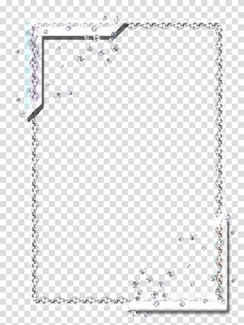 Rectangular silver border illustration, Gemstone frame Ornament, Silver frame transparent background PNG clipart