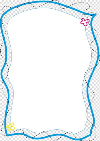 Rectangular white and blue frame panel illustration, Borders and Frames Frames , cute border transparent background PNG clipart