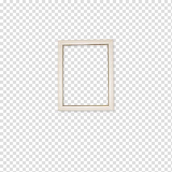 Rectangular white wooden frame transparent background PNG clipart