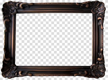 , rectangular wooden frame transparent background PNG clipart
