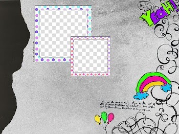 Recursos de ChiHoon y Shin Yeong, two red and purple frames transparent background PNG clipart