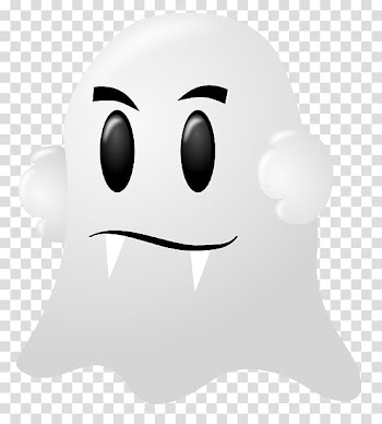 Recursos Edicion Halloween, white ghost sticker transparent background PNG clipart