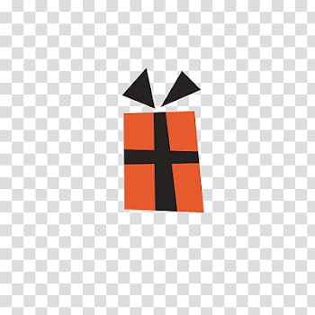 Recursos Halloween, orange and black gift box transparent background PNG clipart