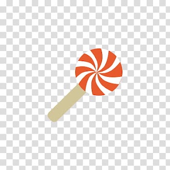 Recursos Halloween, orange and white striped lollipop transparent background PNG clipart