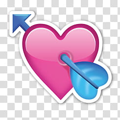 Recursos Liossi, pink heart with arrow transparent background PNG clipart