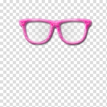 Recursos para un video tutorial, pink eyeglasses frame transparent background PNG clipart