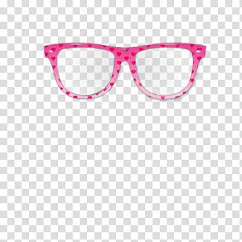 Recursos para un video tutorial, pink framed eyeglasses illustration transparent background PNG clipart