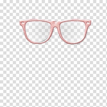 Recursos para un video tutorial, pink framed eyeglasses transparent background PNG clipart