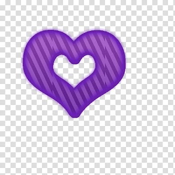 RECURSOS, purple heart shape transparent background PNG clipart