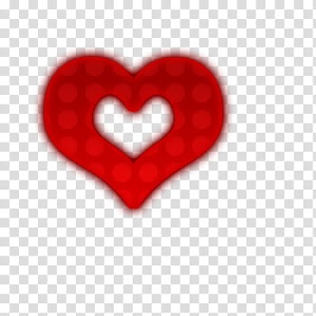 RECURSOS, red heart illustration transparent background PNG clipart