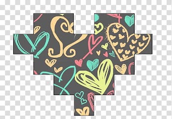 Recursos Texturas Cosas, multicolored heart painting transparent background PNG clipart