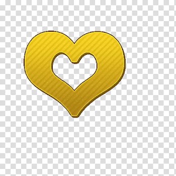 RECURSOS, yellow heart art transparent background PNG clipart