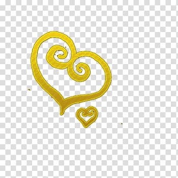 RECURSOS, yellow heart transparent background PNG clipart