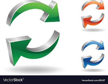 Recycle arrows vector image