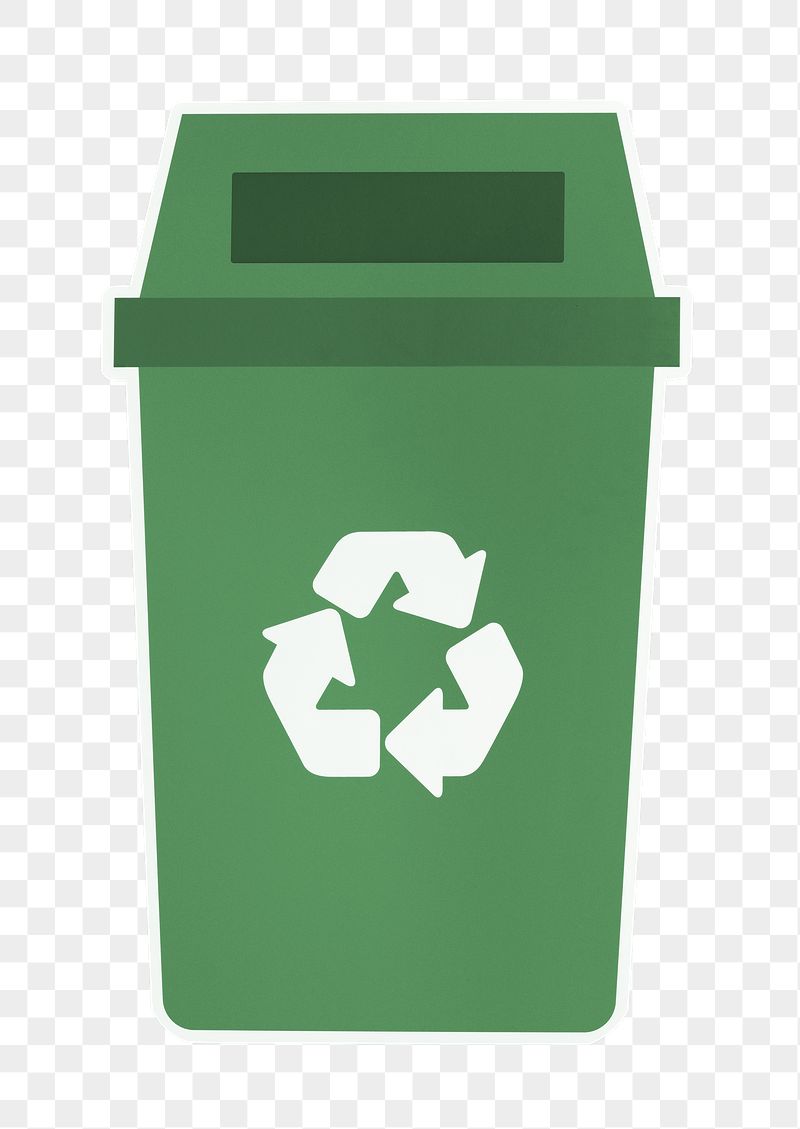 Recycle bin png sticker, transparent | Free PNG - rawpixel