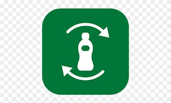 Recycle Bottle - Circle Green Leaf Png