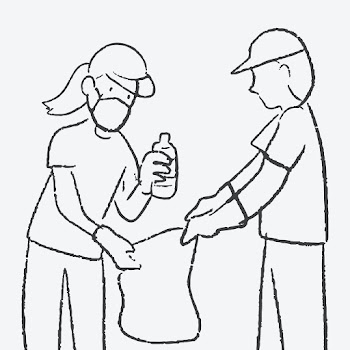 Recycle doodle vector hands holding trashes,… | Free stock illustration | High Resolution graphic