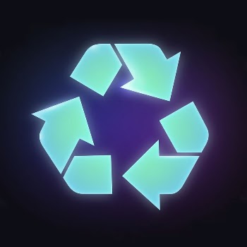 Recycle, environment icon, neon glow | Free Icons - rawpixel