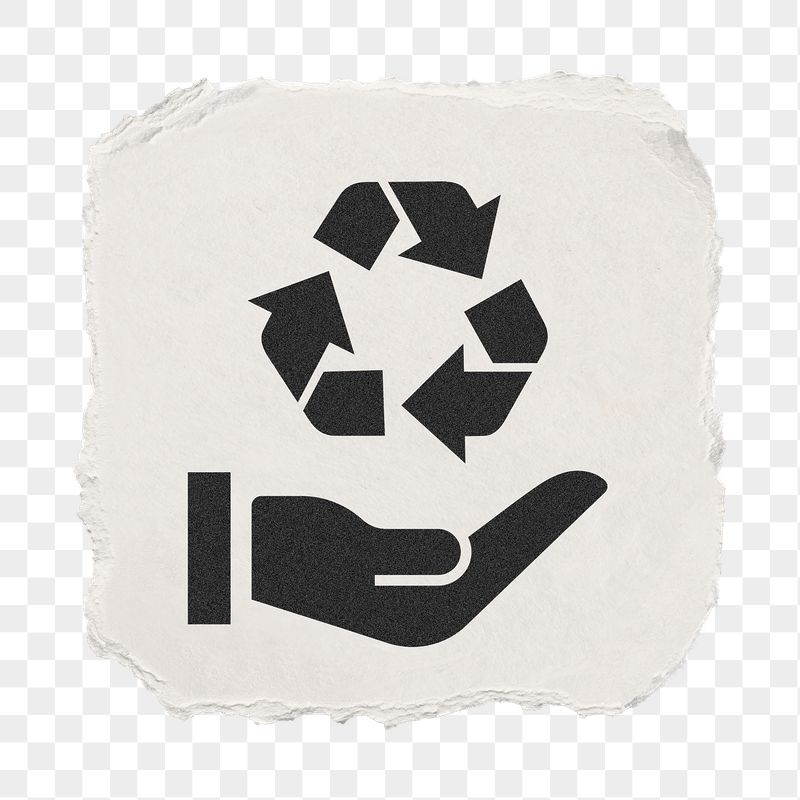 Recycle hand png icon sticker, | Free PNG - rawpixel